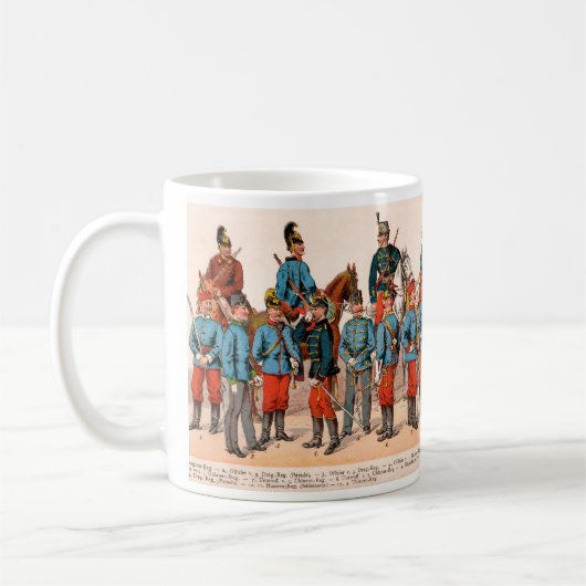 Österreich-Ungarische Uniformen Kaffeetasse (Links)