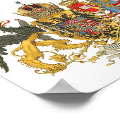 Österreich-Ungarn (1915-18) - Wappen-Portfolio Poster (Ecke)