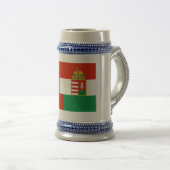 Österreich-Ungarn Flagge (1869-1918) Bierglas (VorderseiteRechts)
