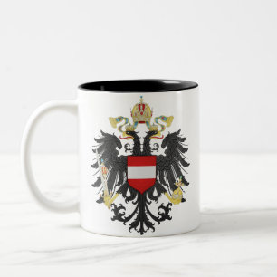 Österreich-Ungarn Kaiserliches Wappen Zweifarbige Tasse