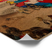 Österreich - Ungarn - Karte Poster (Ecke)