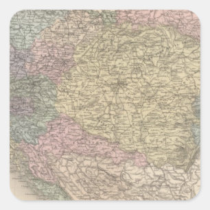 Österreich Ungarn Quadratischer Aufkleber