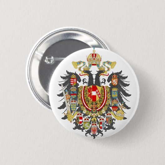 Österreich-Ungarn Wappen Button (Vorne & Hinten)