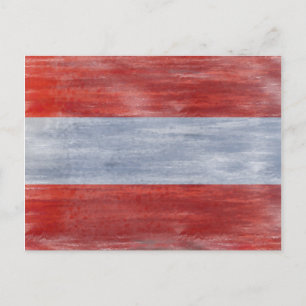 Österreich unter österreichischer Flagge leidet Postkarte