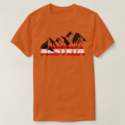 Österreich Urlaub Klettergebiete Alpen Geschenk T-Shirt (Design vorne)