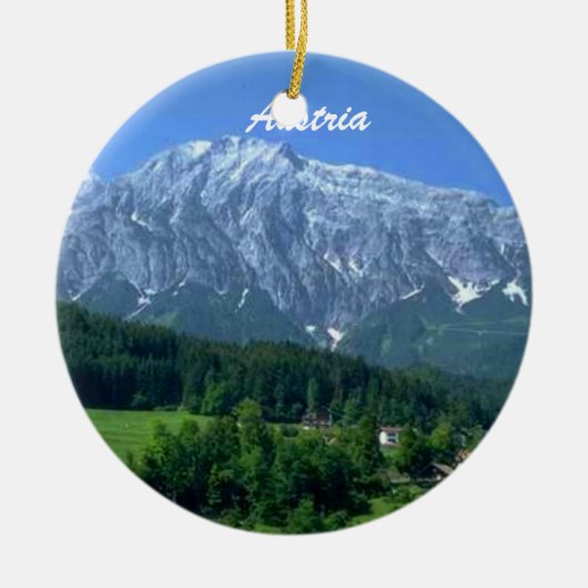 Österreich-Verzierung Keramik Ornament (Vorne)