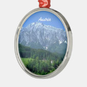 Österreich-Verzierung Silbernes Ornament (Links)