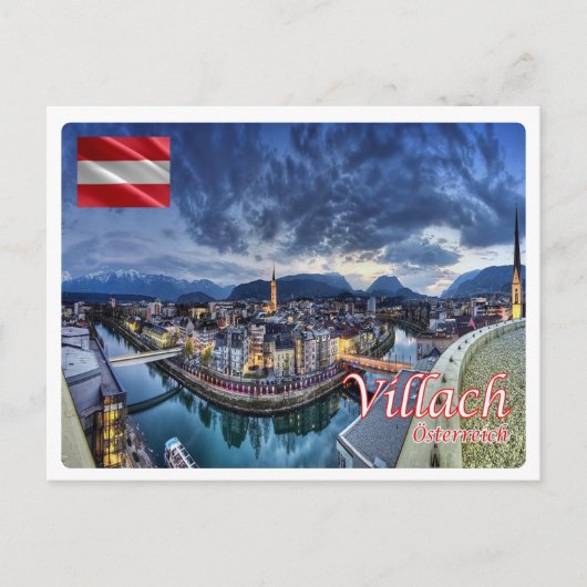 Österreich - Villach - Postkarte (Vorderseite)