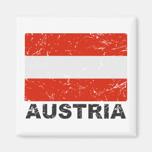 Österreich Vintage-Flagge Magnet