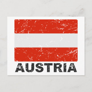 Österreich Vintage Flagge Postkarte