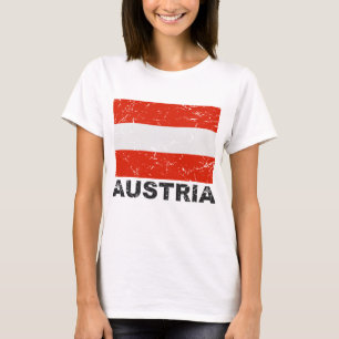 Österreich Vintage-Flagge T-Shirt