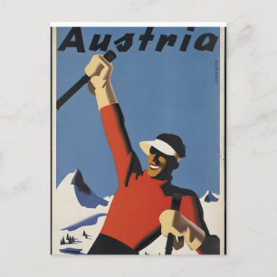Österreich Vintage-Plakate Postkarte