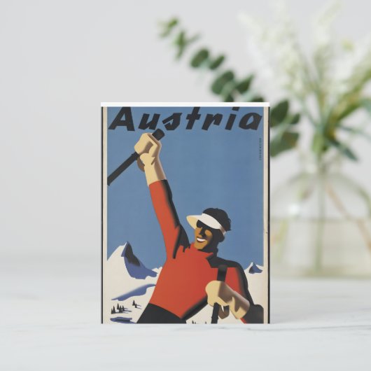 Österreich Vintage-Plakate Postkarte (Stehend Vorderseite)