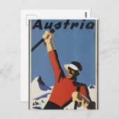 Österreich Vintage-Plakate Postkarte (Vorne/Hinten)