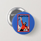 Österreich ~ Vintage Reise Button (Vorne & Hinten)