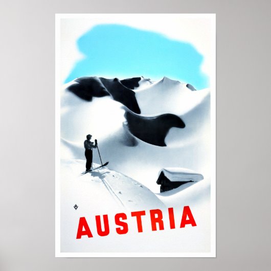 Österreich Vintage Reise Poster (Vorne)