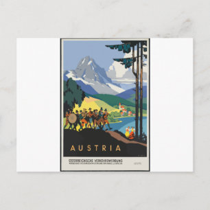 Österreich Vintage Reise Postkarte