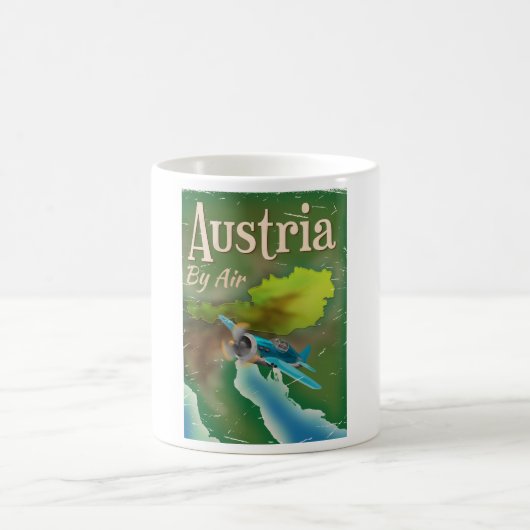 Österreich Vintage Reiseplakat Kaffeetasse (Mittel)