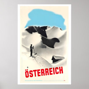 Österreich Vintage Skiposter Poster