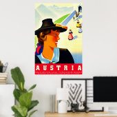 Österreich ~Vintage Travel Poster (Heimbüro)