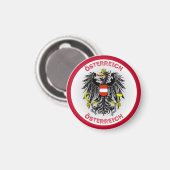 Österreich-Wappen-Circle-Shape Magnet (Vorderseite/Rückseite)