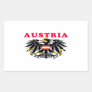 Österreich-Wappen Entwürfe Rechteckiger Aufkleber