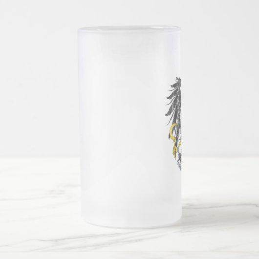 Österreich-Wappen Mattglas Bierglas (Mittel)