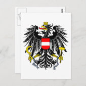 Österreich-Wappen Postkarte (Vorne/Hinten)