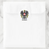 Österreich - Wappen Runder Aufkleber (Tasche)