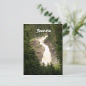 Österreich-Wasserfall Postkarte (Stehend Vorderseite)