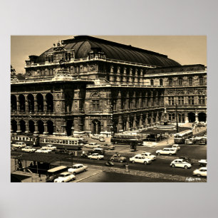 Österreich Wien Staatsoper Oper vintage Poster