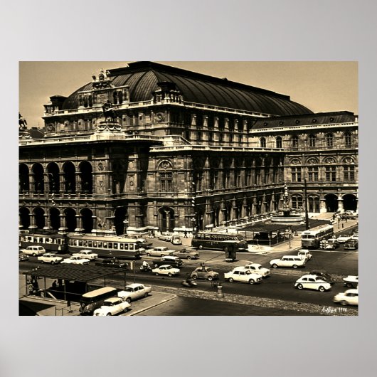 Österreich Wien Staatsoper Oper vintage Poster (Vorne)