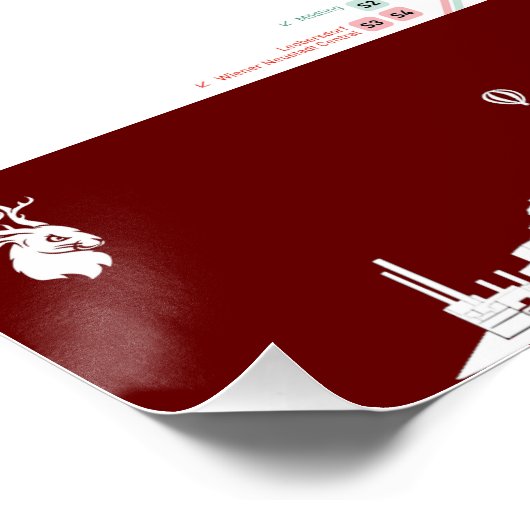 " Österreich: Wien U-Bahn SUBWAYmap ... Poster (Ecke)