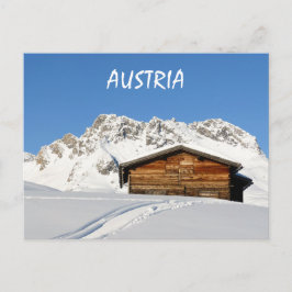 Österreich Winter in den Alpen in Lech am Arlberg Postkarte