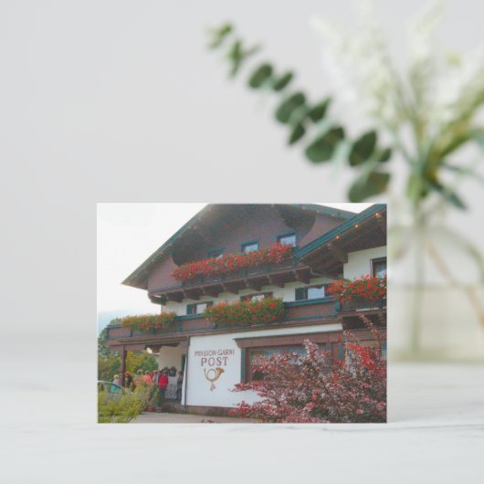 Österreich, Zillertal Village Post Postkarte (Stehend Vorderseite)