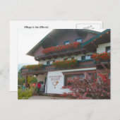 Österreich, Zillertal Village Post Postkarte (Vorne/Hinten)