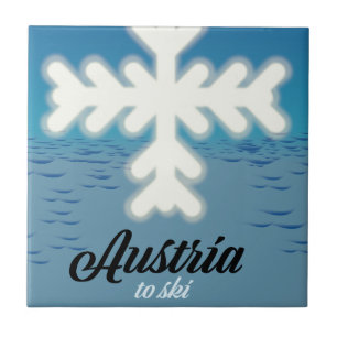 Österreich zum Skifahren Fliese