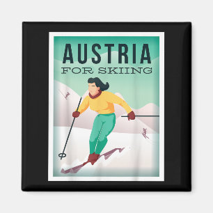 Österreich zum Skifahren Pistensau & Skihaserl Los Magnet
