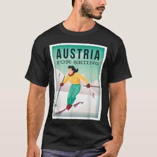 Österreich zum Skifahren Pistensau & Skihaserl Los T-Shirt
