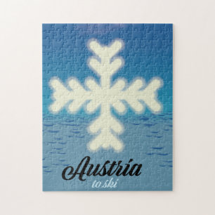 Österreich zum Skifahren Puzzle