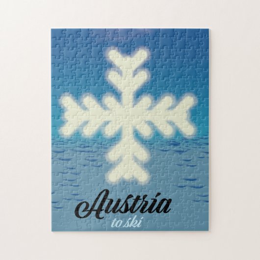 Österreich zum Skifahren Puzzle (Vertikal)