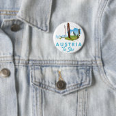 Österreich zum Skiplakat Button (Beispiel)