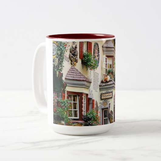 ÖSTERREICH ZWEIFARBIGE TASSE (Vorderseite Links)