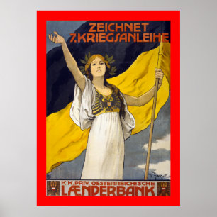 Österreicher-7. Kriegs-Darlehen (Grenze) Poster