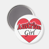 Österreicherin Magnet (Vorderseite/Rückseite)
