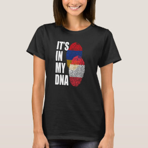 Österreichisch-Armenische Misch-DNA-Flagge-Heritag T-Shirt
