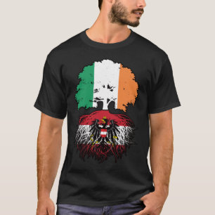 Österreichisch-irische Tree-Roots-Flagge T-Shirt