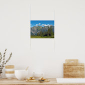 Österreichische Alpen im Sommer Poster (Küche)