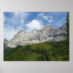 Österreichische Alpen im Sommer-Poster Poster
