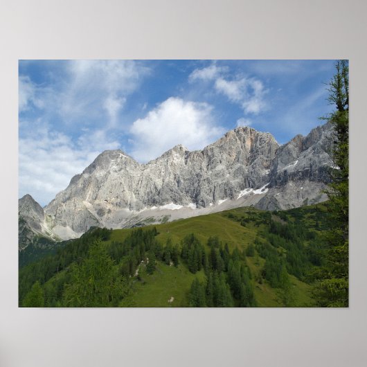 Österreichische Alpen im Sommer-Poster Poster (Vorne)